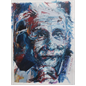 thumbnail Albert Einstein - Collage et pastel à l'huile